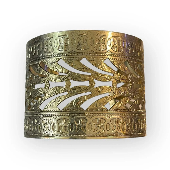 VTG | 34g Brass Cutout Cuff - Picture 1 of 4